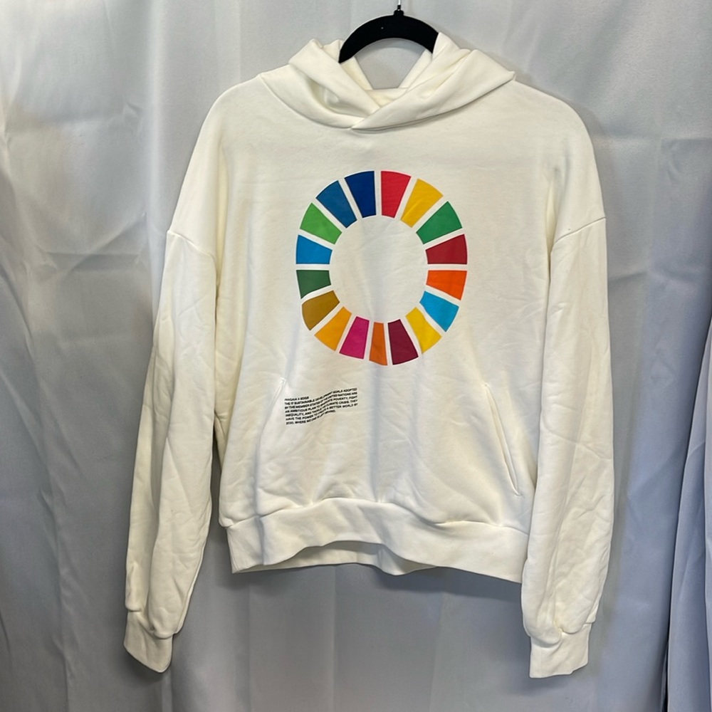 Pangaia white color wheel luxury sweatshirt.